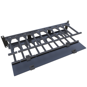 Hammond Manufacturing RB-HFMD2 2U Horizontal Finger Cable Manager