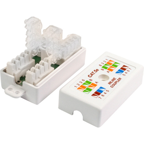 Quest NCB-5018 Cat5E White Inline UTP Tooless Coupler