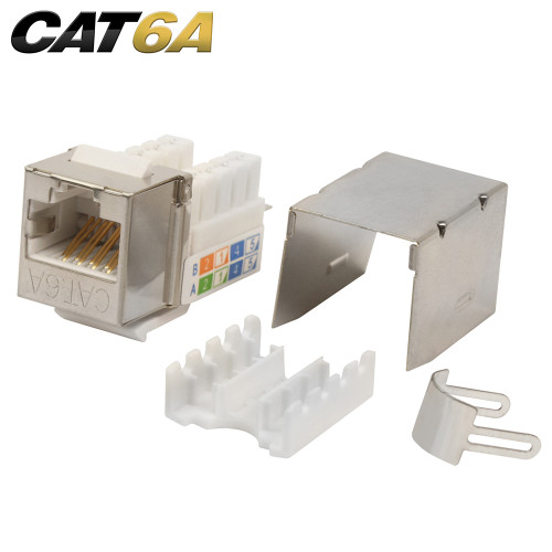 Quest NKJ-6969 Cat6A Shielded 90 Degree Keystone Jack
