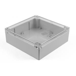 Hammond Manufacturing 1554W2GYCL RAL7035 grey polycarb plastic watertight enclosure, clear lid