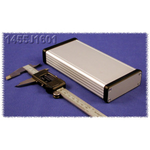 Hammond Manufacturing 1455J1601 extruded aluminum enclosure w/ metal end panels