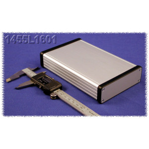 Hammond Manufacturing 1455L1601 extruded aluminum enclosure w/ metal end panels