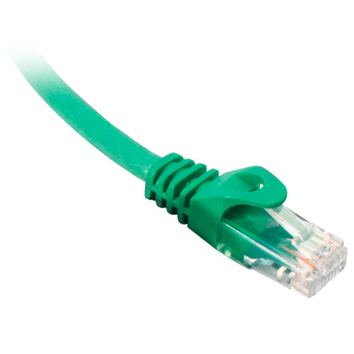Quest NPC-1615 15ft. Green Cat5E, 350 MHz Snagless Patch Cable