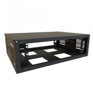 Hammond Manufacturing SDC243U17BK 3U  Slim Wall & Floor Rack Cabinet
