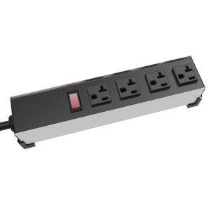 Hammond Manufacturing 1589T4C1 20A 4 OUTLET P-BAR TW LCK
