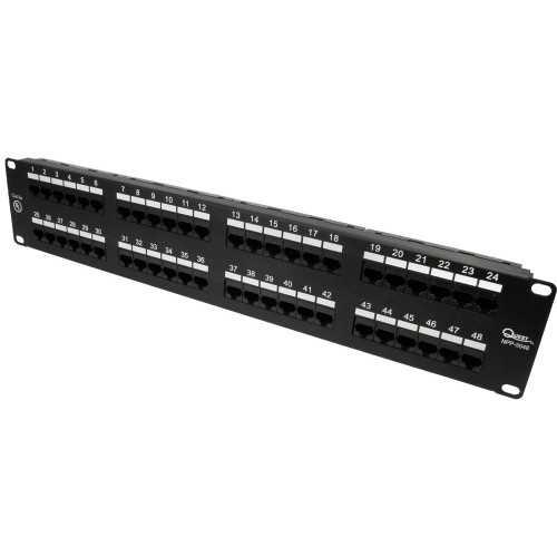 Quest NPP-5048 48-Port 2U Cat5E UTP Patch Panel