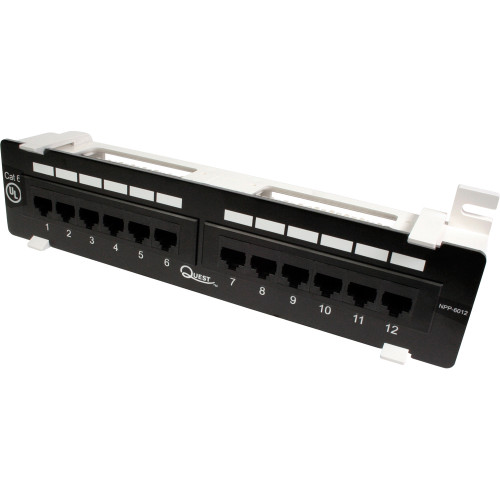 Quest NPP-6012 12-Port Cat6 UTP Patch Panel