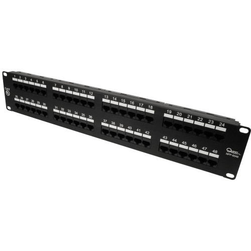 Quest NPP-6048 48-Port 2U Cat6 UTP Patch Panel