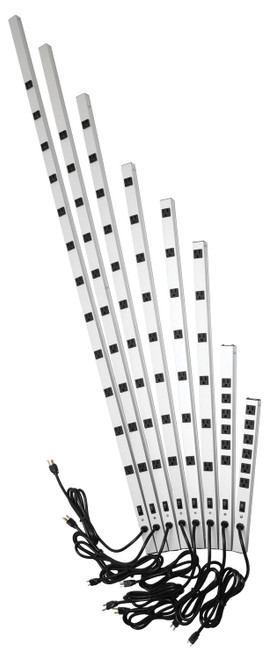 Hammond Manufacturing 15853H6D1 15A 6-Outlet Vertical Strip