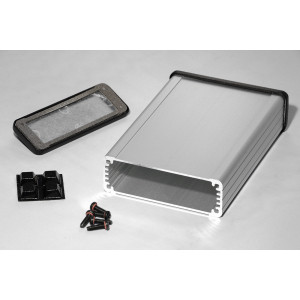 Hammond Manufacturing 1457J1202E EMI/RFI shielded extruded aluminum enclosure flanged panels 4.73x3.30x1.12