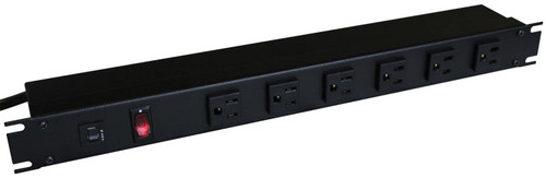 Hammond Manufacturing 1582T8C1 15A Single-Phase 125V 8-Outlet Rack Mount Basic PDU