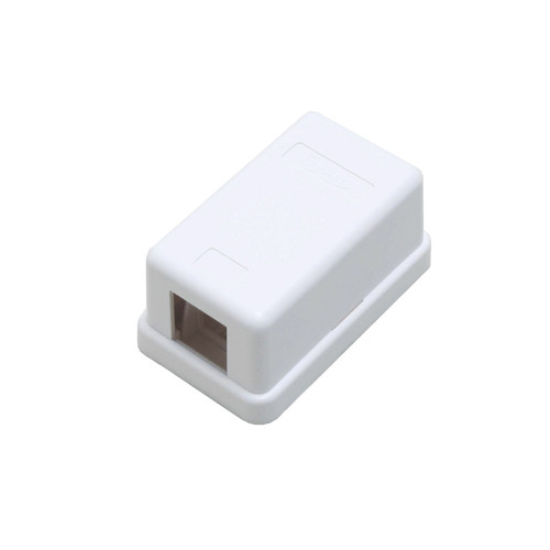 Quest NSB-5210 1-Port White Unloaded Keystone Surface Mount Box