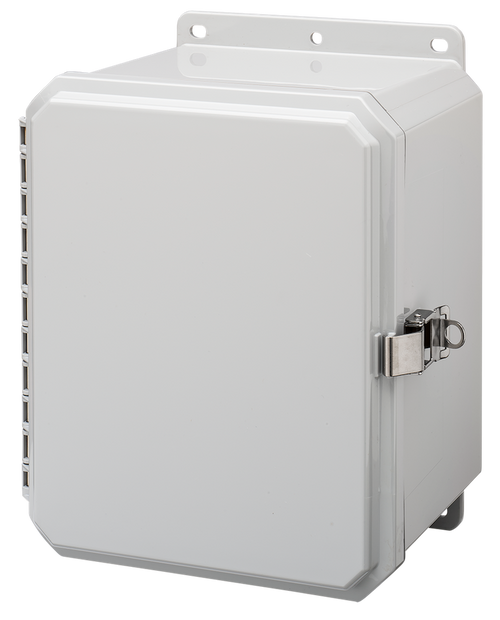 Integra P10086LPLL 10" x 8" x 6" High Impact Polycarbonate Hinged Enclosure
