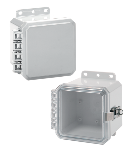 Integra P5053LPCNL 5" x 5" x 3" High Impact Polycarbonate Hinged Enclosure