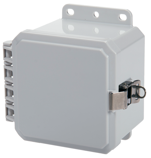 Integra P5053LL 5" x 5" x 3" High Impact Polycarbonate Hinged Enclosure
