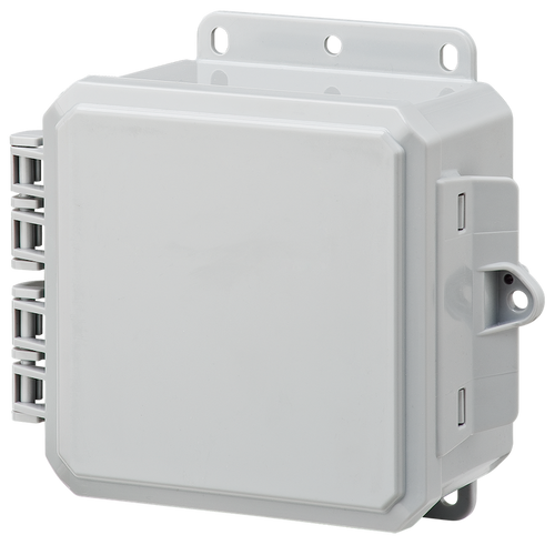 Integra P6063 6" x 6" x 3" High Impact Polycarbonate Hinged Enclosure