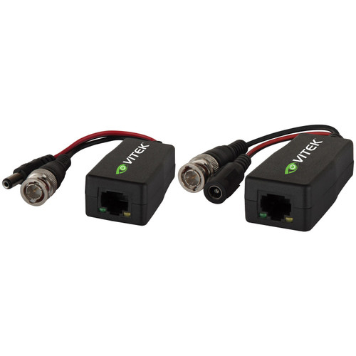 Vitek VT-TR4VPK Video & Power Balun Transmitter/Receiver Pair