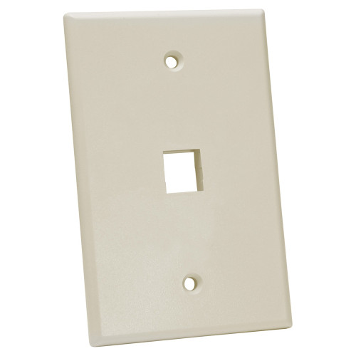 Quest NFP-5019 Single Gang Almond 1-Port Oversized Keystone Wall Plate