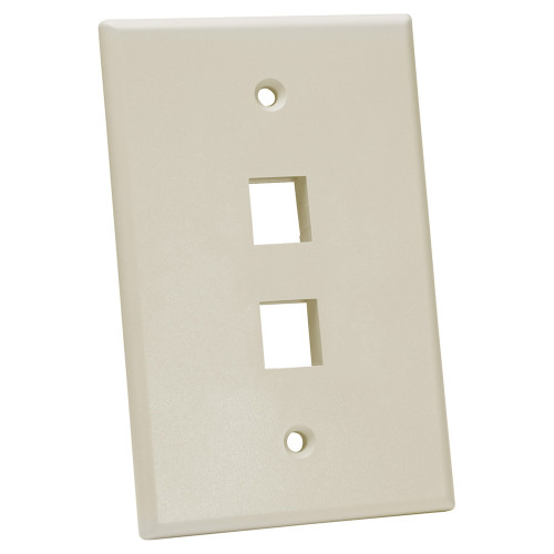 Quest NFP-5029 Single Gang Almond 2-Port Oversized Keystone Wall Plate