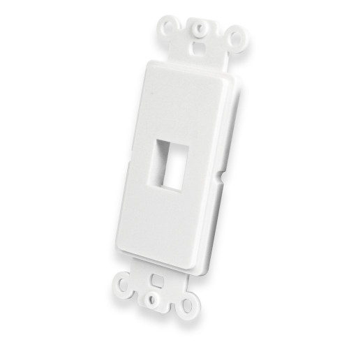 Quest NFP-4108 1-Port Decor White Keystone Insert
