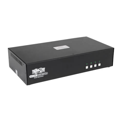 Tripp-Lite B002-DV2A4 4-Port Dual Monitor DVI + Audio Secure KVM Switch