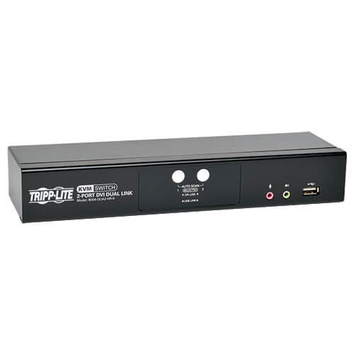 Tripp-Lite B004-DUA2-HR-K 2-Port DVI Dual-Link/USB KVM Switch