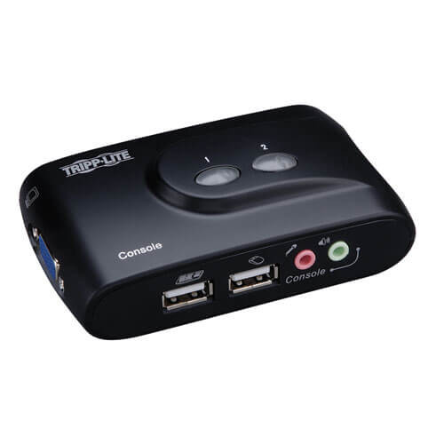 Tripp-Lite B004-VUA2-K-R 2-Port Compact USB KVM Switch