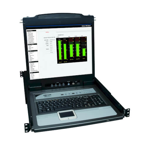 Tripp-Lite B020-U16-19-K NetDirector 16-Port 1U Rack-Mount Console KVM Switch