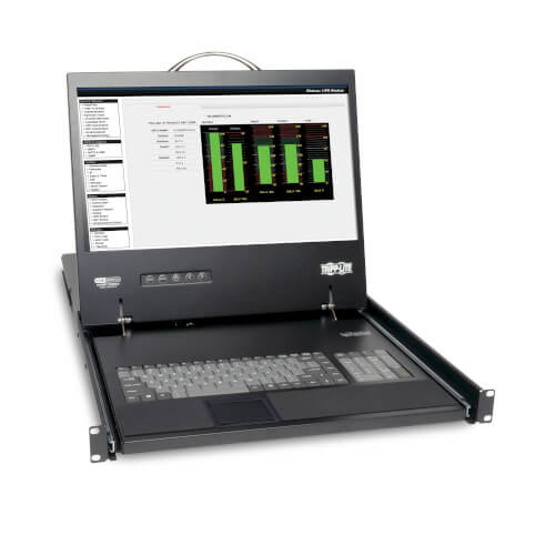 Tripp-Lite B070-008-19 NetCommander 8-Port Cat5 1U Rack-Mount Console KVM Switch