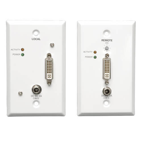Tripp-Lite B140-1A1-WP DVI over Cat5 Active Extender Wallplate Kit