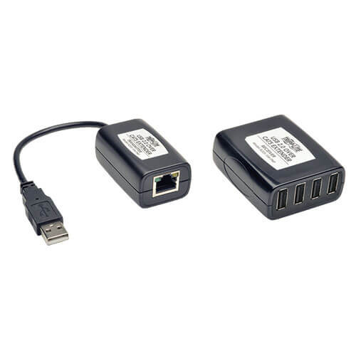 Tripp-Lite B203-104-PNP 4-Port USB 2.0 over Cat5 Cat6 Extender Transmitter & Receiver