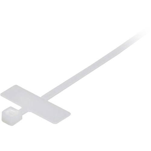 Quest NWT-4210 4" Natural 50 Pound Marker Style Nylon Cable Ties, 100 Pack