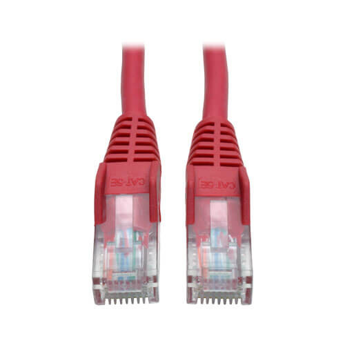 Tripp-Lite N001-005-RD 5Ft Red Cat5E 350MHz Snagless Patch Cable