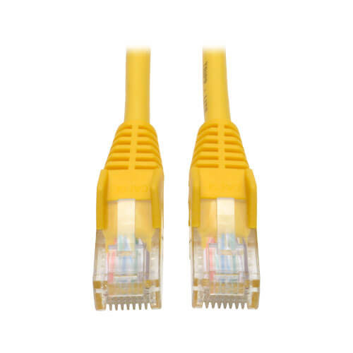 Tripp-Lite N001-005-YW 5Ft Yellow Cat5E 350MHz Snagless Patch Cable