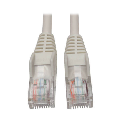 Tripp-Lite N001-015-WH 15Ft White Cat5E 350MHz Snagless Patch Cable