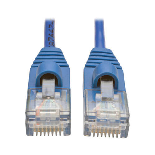 Tripp-Lite N001-S05-BL 5Ft Blue Cat5E Snagless Molded Slim UTP Patch Cable