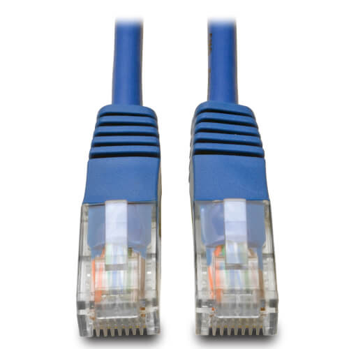 Tripp-Lite N002-001-BL 1Ft Blue Cat5E 350MHz Molded Patch Cable