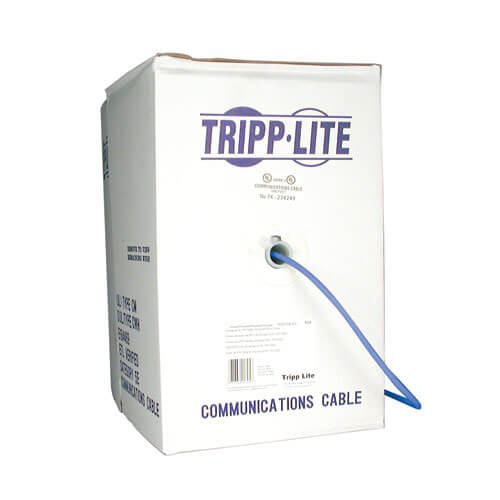 Tripp-Lite N020-01K-BL Cat5e / Cat5 350MHz Bulk Stranded-Core PVC Cable Blue 1000Ft