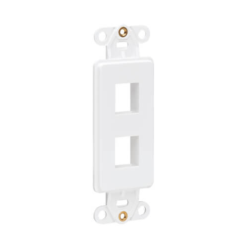 Tripp-Lite N042D-002V-WH Decora Vertical 2-Port Center Plate Insert