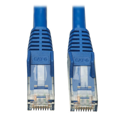 Tripp-Lite N201P-003-BL Cat6 Patch Cable UTP Snagless w/ PoE CMR-LP Blue RJ45 M/M 3Ft