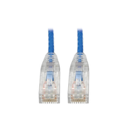 Tripp-Lite N201-S07-BL Cat6 Gigabit Patch Cable Snagless UTP RJ45 Molded Slim Blue 7Ft