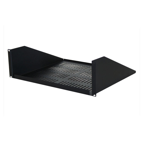 Quest ES0219-0315 19" Single-Sided Vented Shelf 3 U 15 Depth, Black