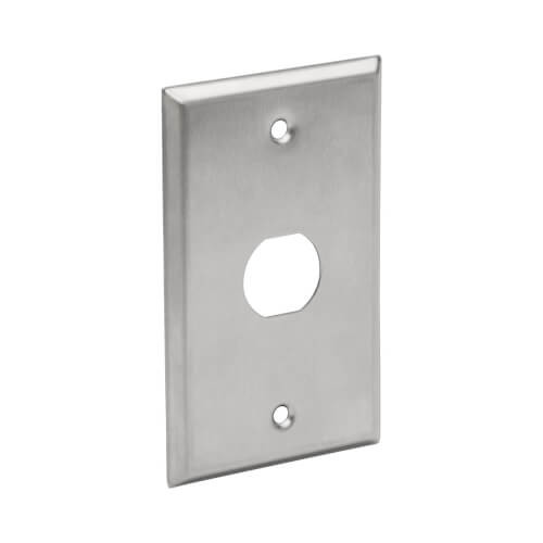 Tripp-Lite N206-FP01-IND RJ45 Bulkhead Wall Plate 1 Cutout Industrial Metal Single Gang