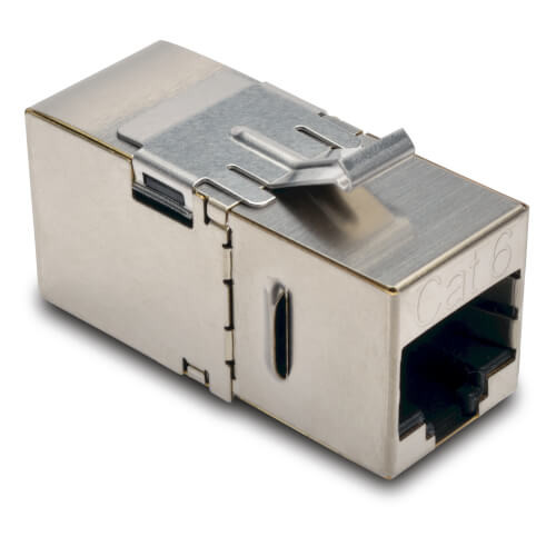 Tripp-Lite N235-001-SH-D Cat6 Straight Through Modular Shielded In Line Coupler RJ45 F/F