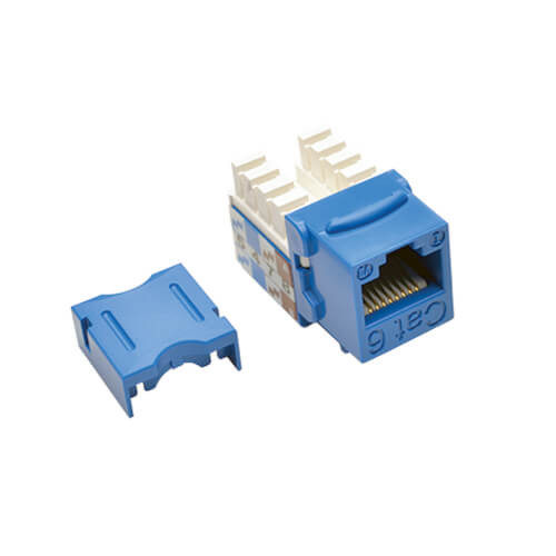 Tripp-Lite N238-001-BL Tripp Lite Cat6 Cat5e 110 Style Punch down Keystone Jack RJ45 Blue TAA GSA