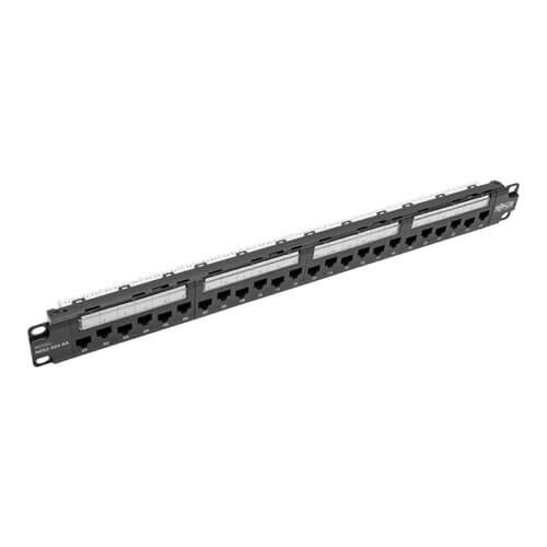 Tripp-Lite N252-024-6A 24-Port Cat6a Cat6 Cat5e Patch Panel 110 Punchdown RJ45 1URM TAA