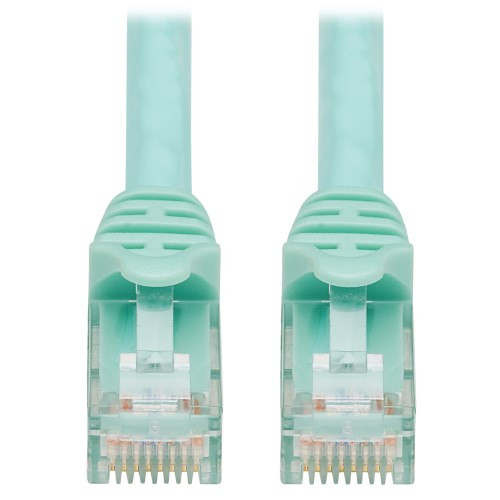 Tripp-Lite N261-003-AQ Augmented Cat6 Cat6a Snagless 10G Patch Cable RJ45 Aqua 3Ft