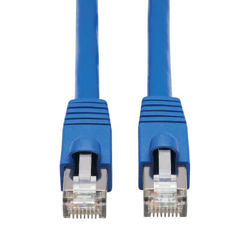 Tripp-Lite N261P-030-BL Cat6a Patch Cable F/UTP Snagless w/ PoE 10G CMR-LP Blue M/M 30Ft