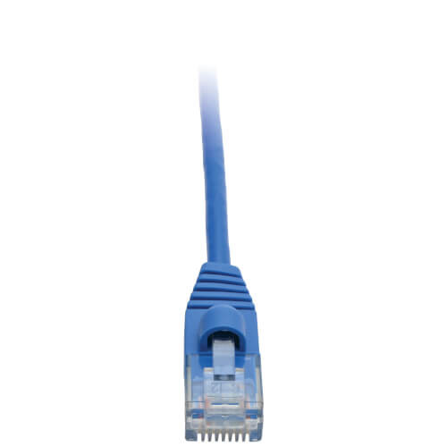 Tripp-Lite N261-S01-BL Cat6a Gigabit Snagless Molded Slim UTP Patch Cable M/M Blue 1Ft