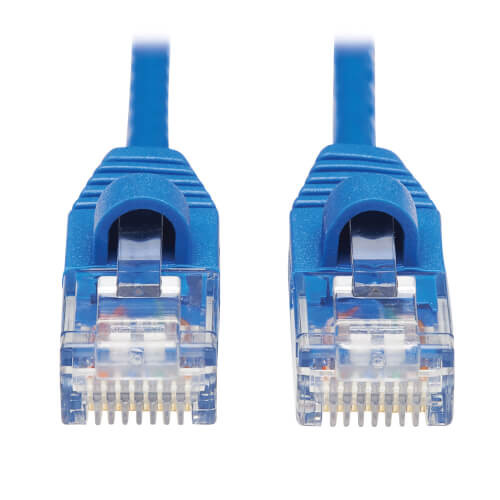 Tripp-Lite N261-S10-BL Cat6a Gigabit Snagless Molded Slim Ethernet Cable M/M Blue 10Ft